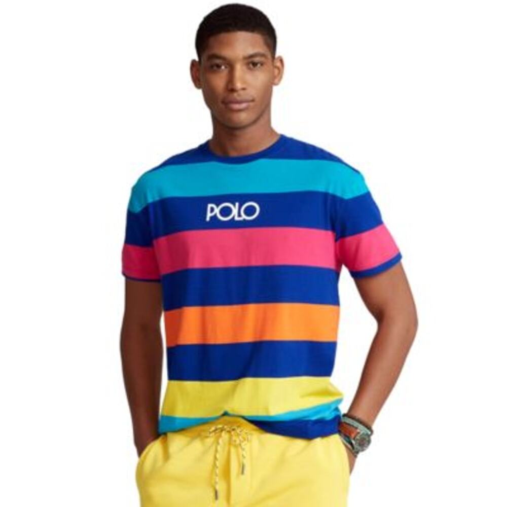POLO RALPH LAUREN CLASSIC FIT STRIPED COTTON JERSEY T-SHIRT XL